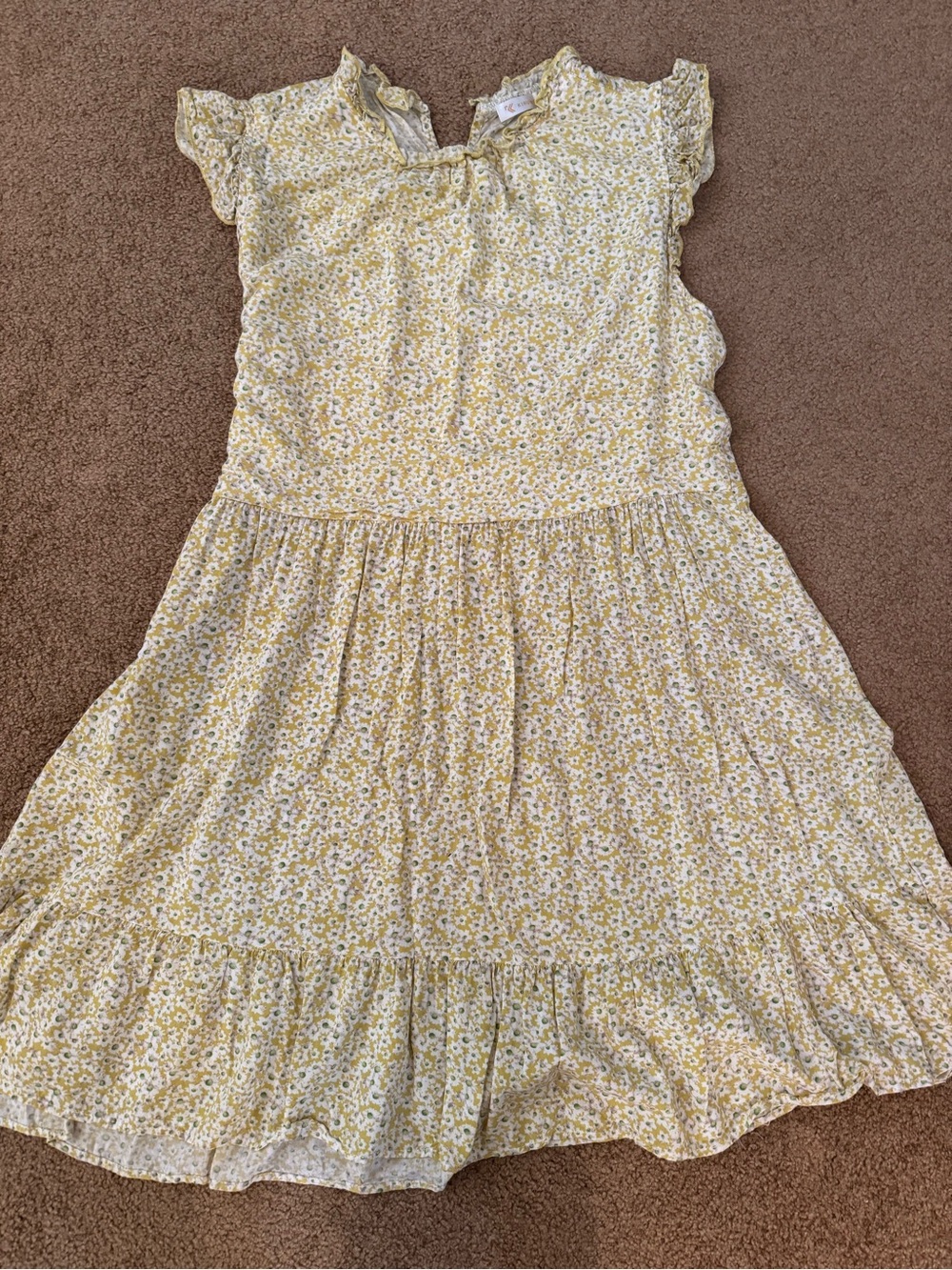 Womens flutter sleeve floral dress